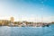 Private boats docked in Patawalonga Boat Haven in Glenelg