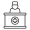 Private clinic reception icon, outline style