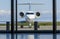 Private Corporate Jet Airplane at an Airport