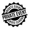 Private Event rubber stamp