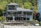 Private home along the canal between Elliott Bay and Lake Union, Seattle, Washington.