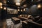 Private home theater. Depict a state-of-the-art home theater with plush seating, surround sound, and a large screen for an
