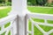 Private house porch railing