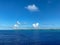 The private island of Half Moon Cay in the Bahamas on a sunny day with blue skies