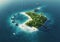 Private island. Paradise tropical island