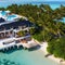 A private island retreat with multiple villas, a spa, and a private beach3, Generative AI