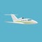 Private jet vector. Business corporate jet illustration.