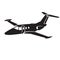 Private jet vector icon. Business jet illustration flat design.