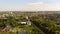 Private mansions in a countryside, aerial view.