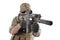 Private Military Contractor with carbine M4