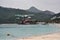 Private plane landing on the beach of St.Barth