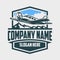 Private plane rental company ready made logo template set