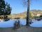 A private pond with ducks and other related aquatic bird species, Einsiedeln - Canton of Schwyz, Switzerland / Schweiz