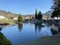 A private pond with ducks and other related aquatic bird species, Einsiedeln - Canton of Schwyz, Switzerland / Schweiz