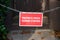 Private Property no entry Sign board panel in french means propriete privee defense d`entree