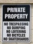 Private Property Sign