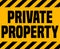 Private Property Sign.