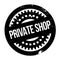 Private Shop rubber stamp
