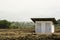 Private toilet cabin in the bare land, Thailand