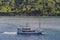 Private yacht on Komodo Island bay, Indonesia