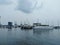 Private yachts moored in the Strait of Malacca