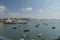 Privileged Views Of Seixas Palace And Boats Moored Near The Beach In Cascais. Photograph of Street, Nature, architecture, history