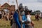 Privory Vsetaty, Czech Republic, 2 September 2023: Reconstruction of medieval battle, Historical festival, Swords Fighting,