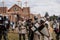 Privory Vsetaty, Czech Republic, 2 September 2023: Reconstruction of medieval battle, Historical festival, Swords Fighting,