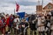 Privory Vsetaty, Czech Republic, 2 September 2023: Reconstruction of medieval battle, Historical festival, Swords Fighting,