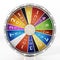 Prize wheel isolated on white background. 3D illustration