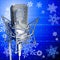 Pro microphone & snowflakes