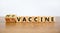 Pro-vaccine or anti-vaccine symbol. changed words \\\'anti-vaccine\\\' to \\\'pro-vaccine\\\'.