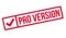 Pro Version rubber stamp