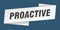 proactive banner template. proactive ribbon label.