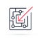 Proactive icon line symbol. Isolated illustration of icon sign concept for your web site mobile app