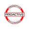 Proactive sign, icon or logo