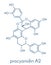 Proanthocyanidin A2 procyanidin A2, PAC A2 molecule. Present in cranberry juice and a number of other plants. Used in urinary.