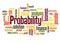 Probability in business word cloud concept 2