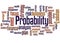 Probability in business word cloud concept 4
