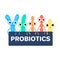 Probiotics. Bifidobacterium, lactobacillus, streptococcus thermophilus, lactococcus, propionibacterium.