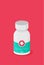 Probiotics concept in flat style vector image