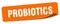 probiotics sticker. probiotics label