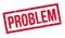 Problem rubber stamp