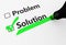 Problem Solution Business Concept