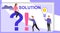 Problem and solution concept. Search for confused idea or problem doubt solution. Vector illustration of communication of people