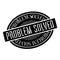 Problem Solved rubber stamp