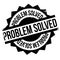 Problem Solved rubber stamp