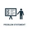 Problem Statement icon. Simple element from business technology collection. Filled Problem Statement icon for templates,