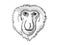 Proboscis Monkey Endangered Wildlife Cartoon Retro Drawing