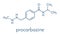 Procarbazine cancer drug molecule. Alkylating agent used in treatment of Hodgkin`s lymphoma and glioblastoma brain cancer..